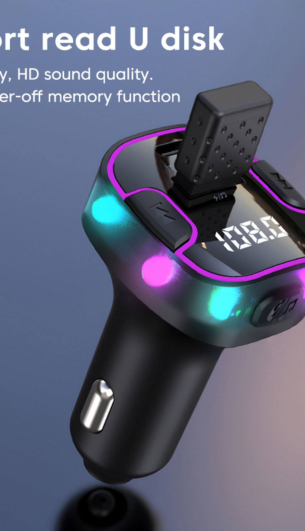 Thumbnail: USB Type C Car Charger Fast Charging Car Bluetooth Fm Transmitter Bluetooth 5.3