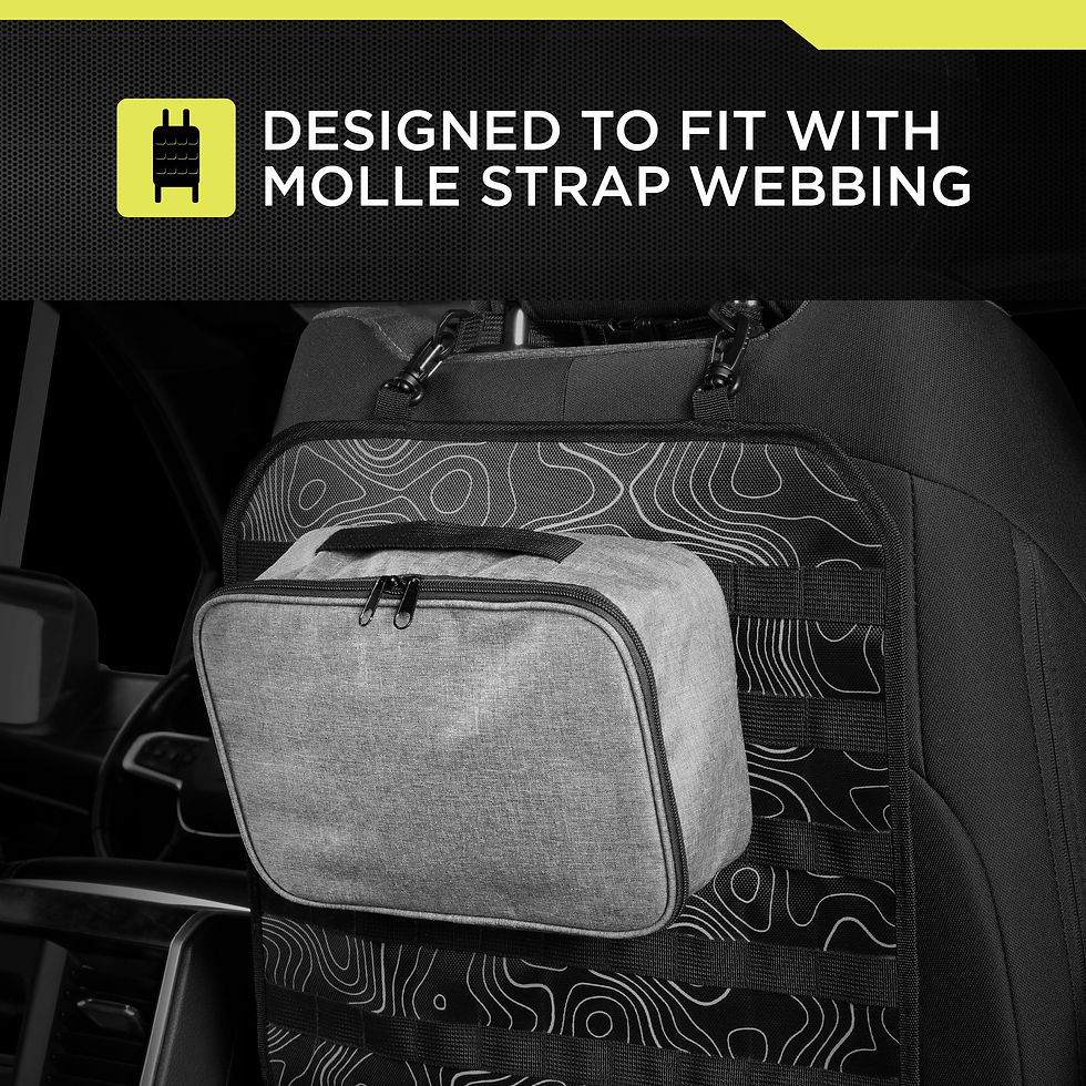Thumbnail: Auto Drive MOLLE Strap Compatible Multipurpose Insulated Storage Case - Uni..