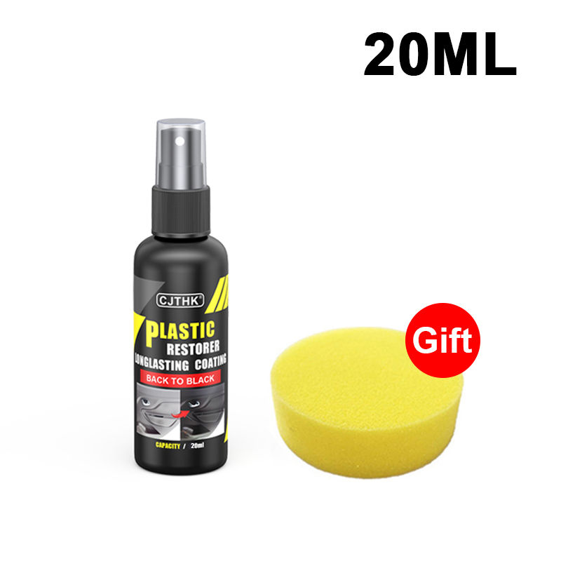 Thumbnail: Car Plastic Restorer Coating Agent Auto Plastic Rubber Exterior Repair Clean Ref