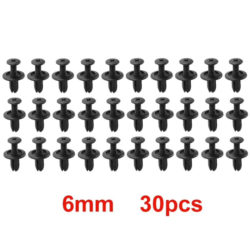 Thumbnail: 8mm/6mm Plastic Rivets Fasteners Screw Car Fender Bumper Screws Clips Rivets Aut