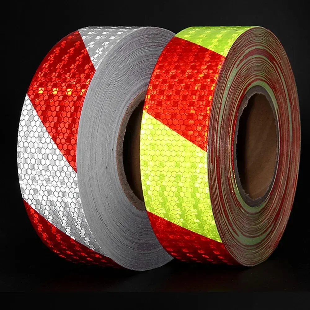 NEW Shining Reflective Safety Warning Tape Self Adhesive Twill Printing Reflecti