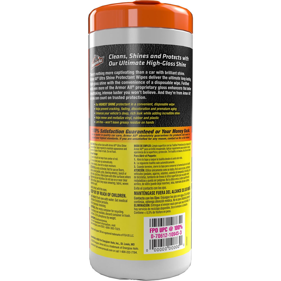 Thumbnail: Armor All Ultra Shine Car Protectant Wipes (20 Count)