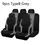 Thumbnail: AUTO PLUS Sports Universal Polyester Car Seat Cover Set Fit Most Car Plain Fabri