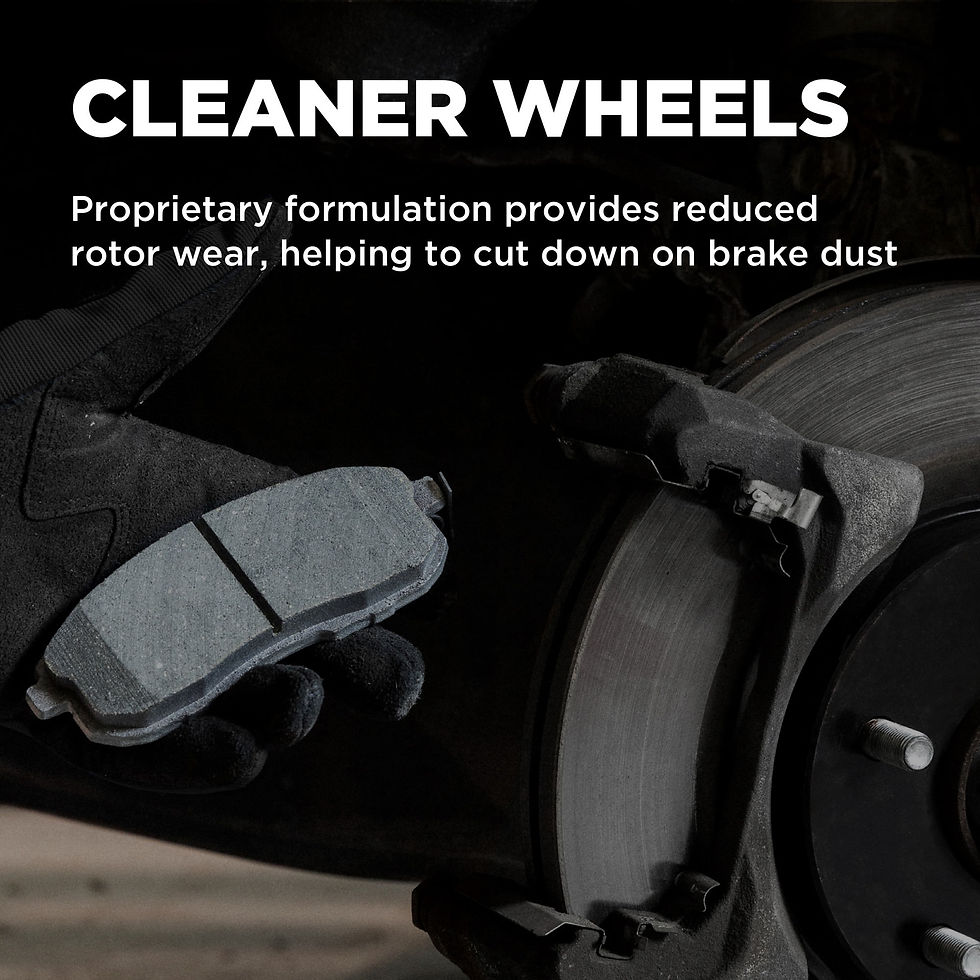 Thumbnail: Wagner ThermoQuiet MX1375 Semi-Metallic Disc Brake Pad Set Fits select: 201..
