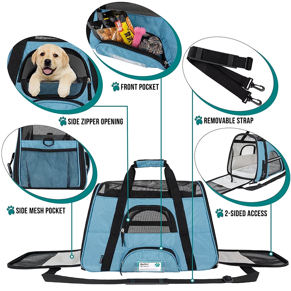 Thumbnail: Airline Approved Pet Carrier for Cat, Soft Sided Dog Carrier for Small Dogs, Cat