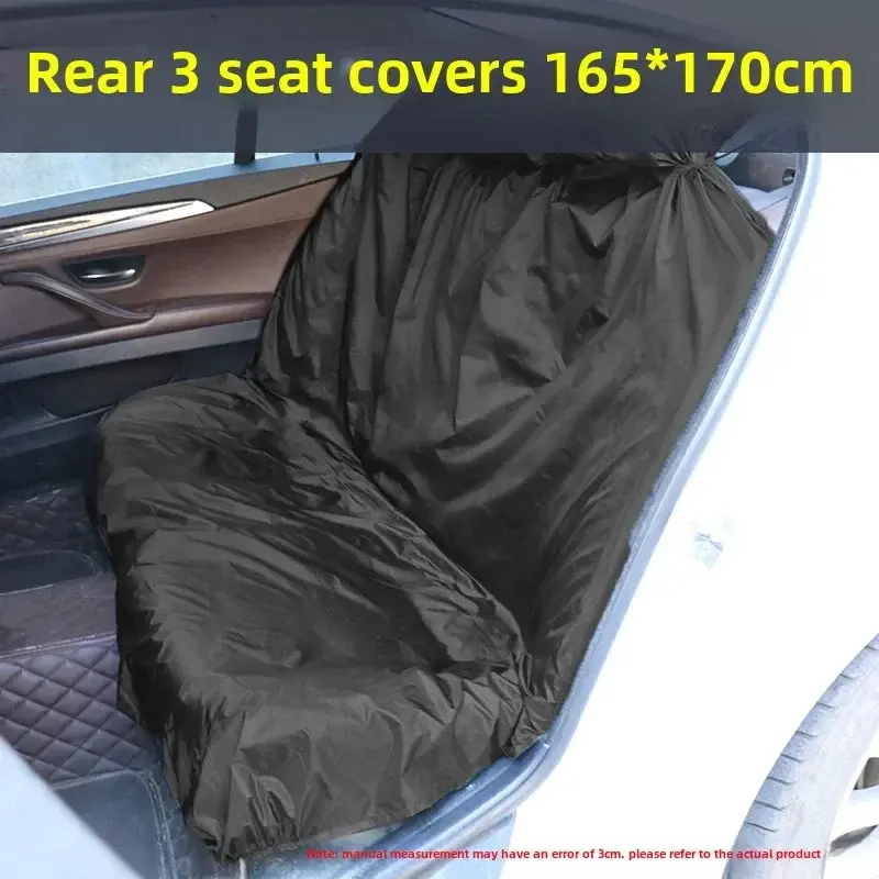 Thumbnail: Car Black Seat Cover Repair Pull Cargo Waterproof Antifouling Dust Covers Steeri