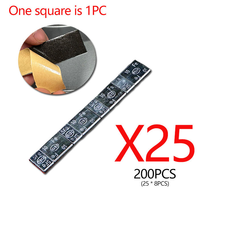 Thumbnail: 10/25pcs Wheel Balance Weight Car Tire Adhesive Iron Wheel Tyre Balancer Block W