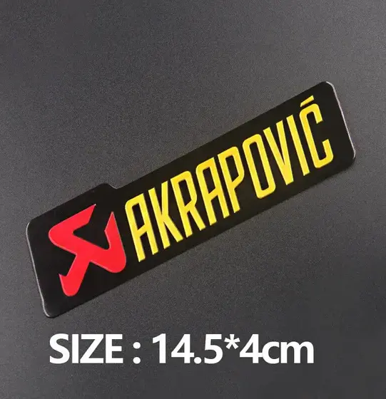 Thumbnail: Motorcycle Exhaust Tip Pipe Stickers Aluminium Alloy Heat-resistant Decals For A