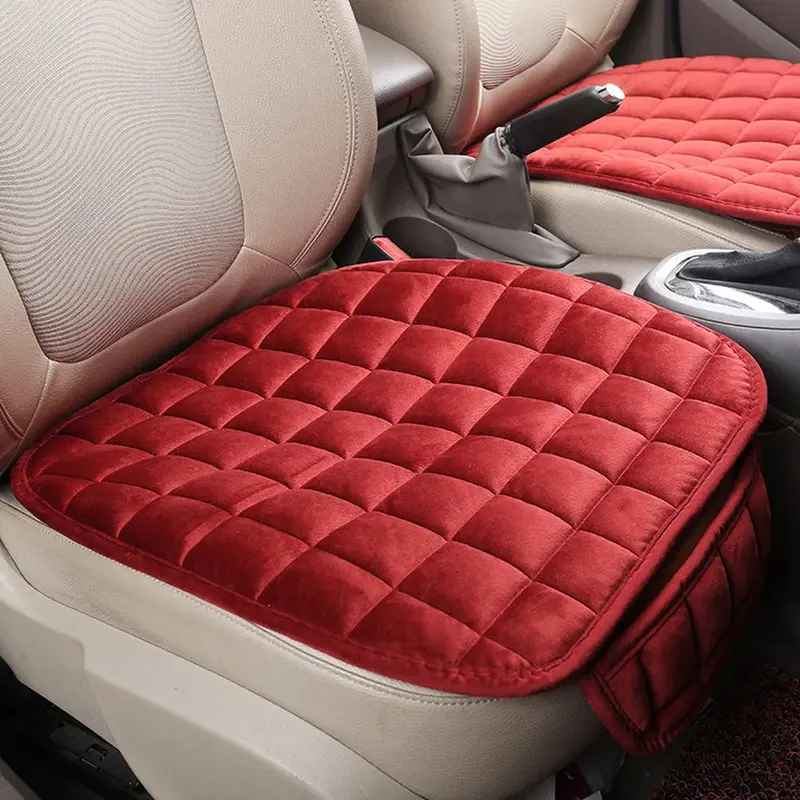 Thumbnail: Car Seat Cover Winter Warm Seat Cushion Anti-slip Universal Front Chair Seat Bre