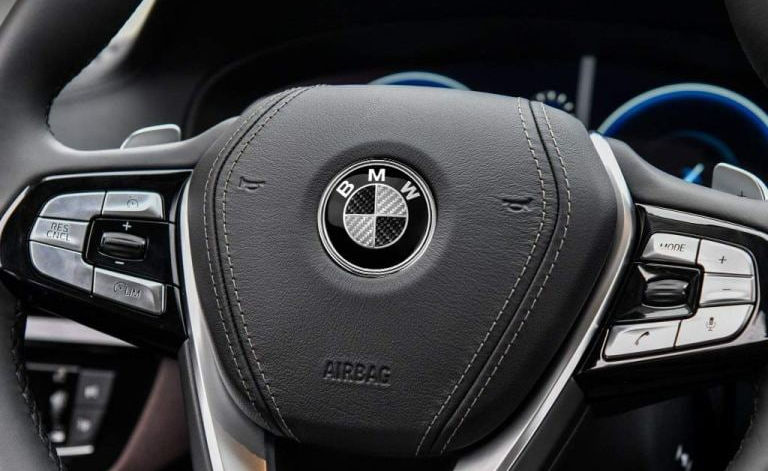 Thumbnail: 7PCS Compatible for BMW Emblem Set 82mm Hood/74mm Trunk Emblem 68mm Center ..