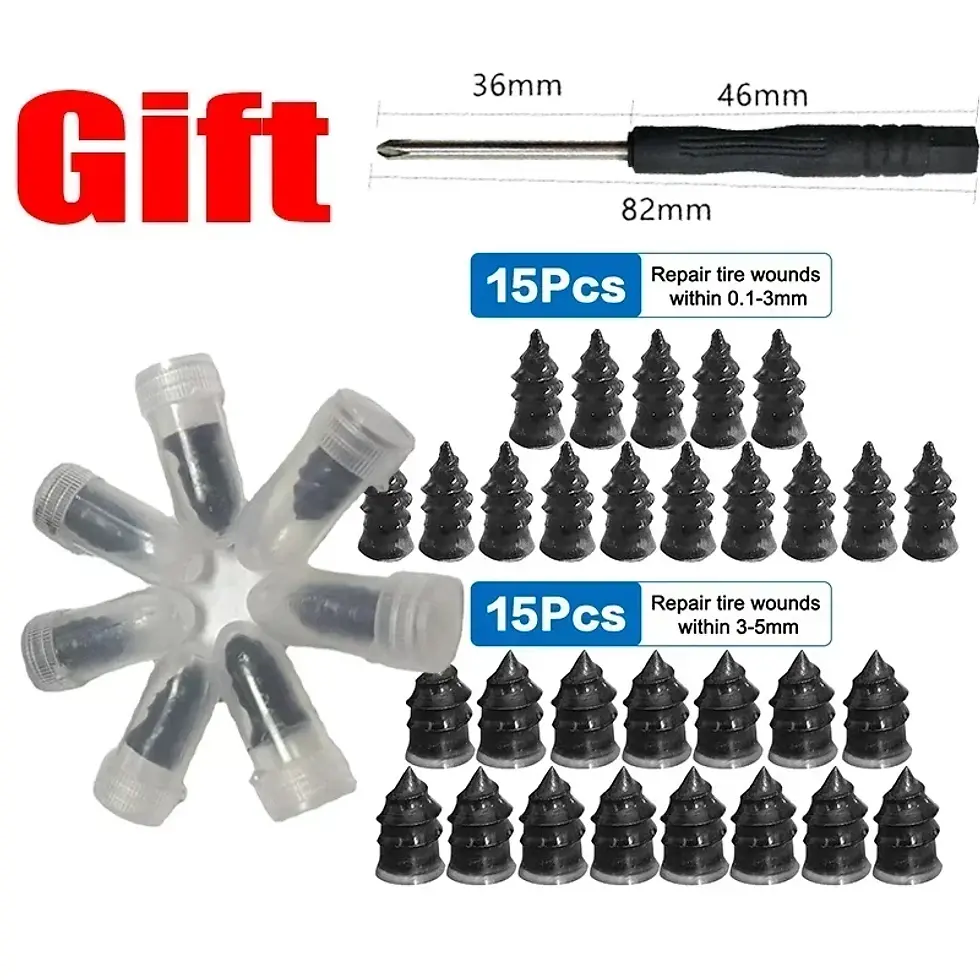 Thumbnail: 10-30PCS Car Tyre Repair Rubber Nail Universal Car Motorcycle Repair Nails Set T