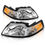 Thumbnail: LEDKINGDOMUS Headlights For 1999-2004 Ford Mustang Replacement Head Lamps L..