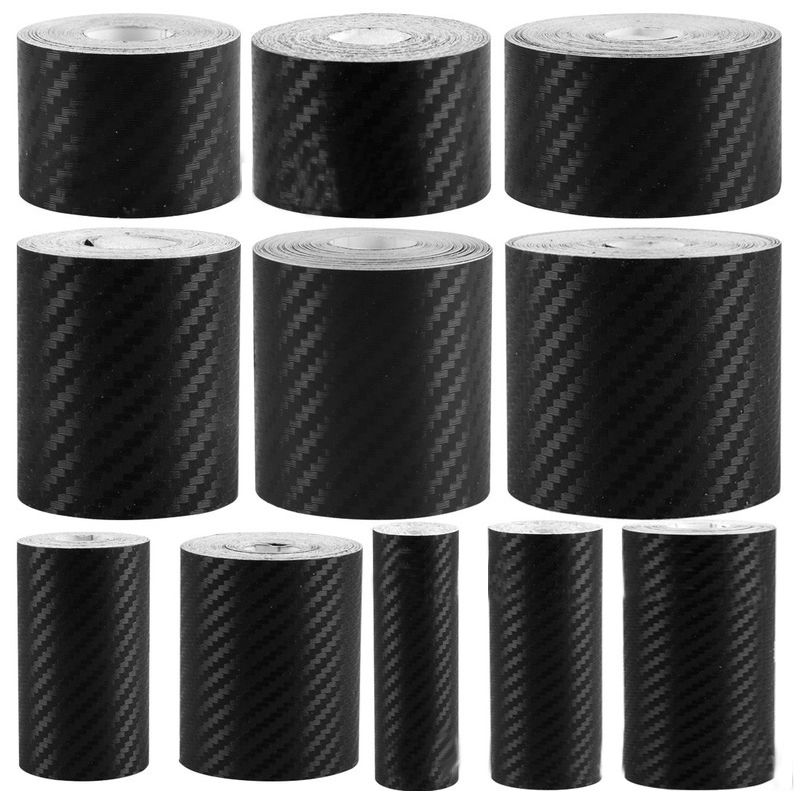 DIY Nano 3D Carbon Fiber Car Stickers Anti Scratch Car Door Side Mirror Tape Fil