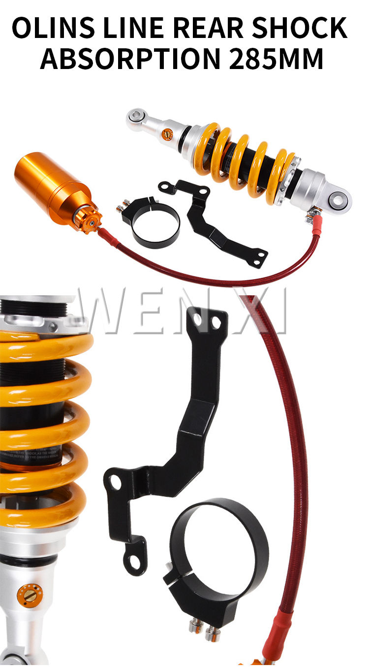Thumbnail: Motorcycle Rear Suspension Center Air Shock Absorber 260mm 285mm for Honda Grom