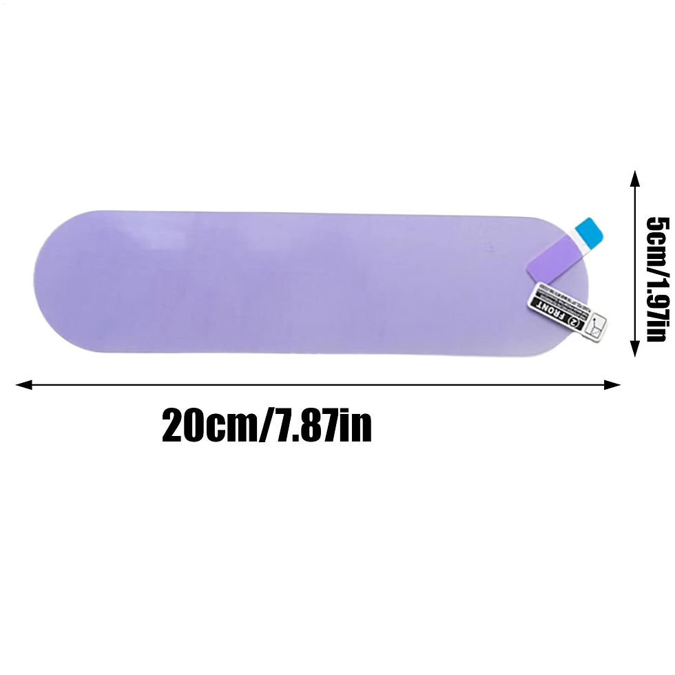Thumbnail: Car Interior Rearview Mirror Anti-glare Anti Fog Film Night Reversing Glare Prot