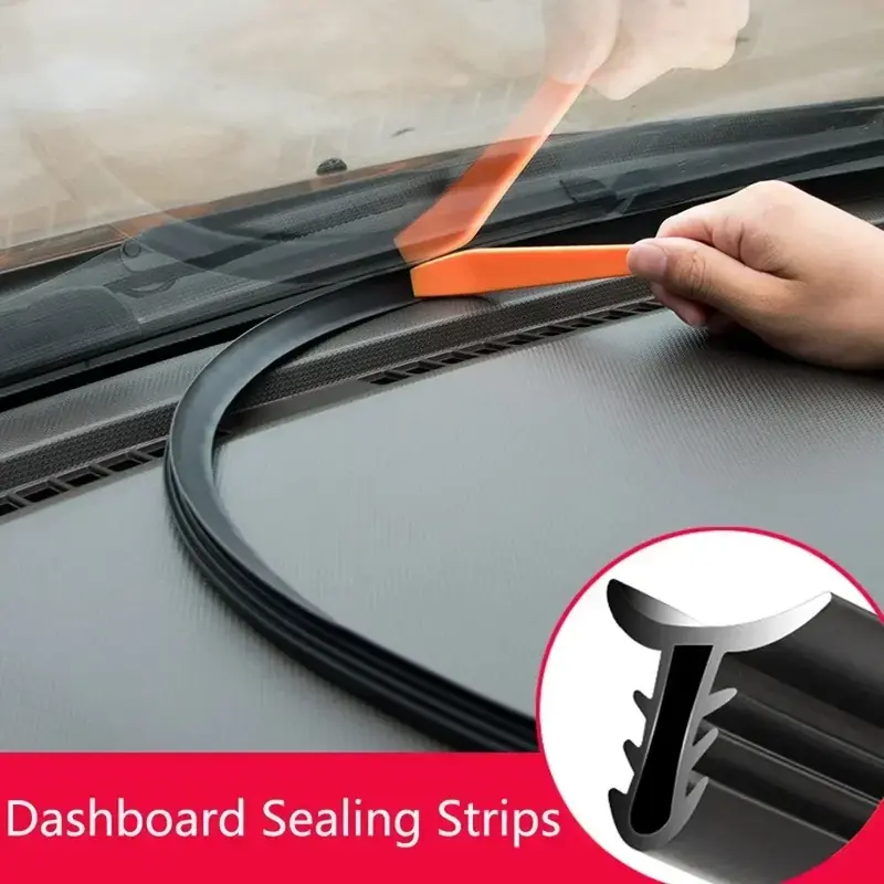 Car Dashboard Sealing Strip Soundproof Soundproof Rubber Strip Universal Sealing