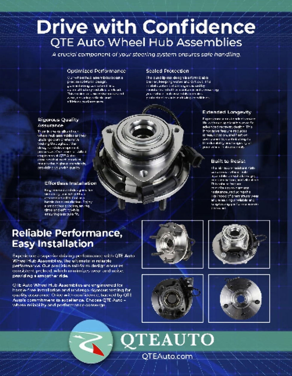 Thumbnail: Set 4 Front Shock Absorber-Wheel Hub Bearing Assembly For 2004 Chevrolet Si..