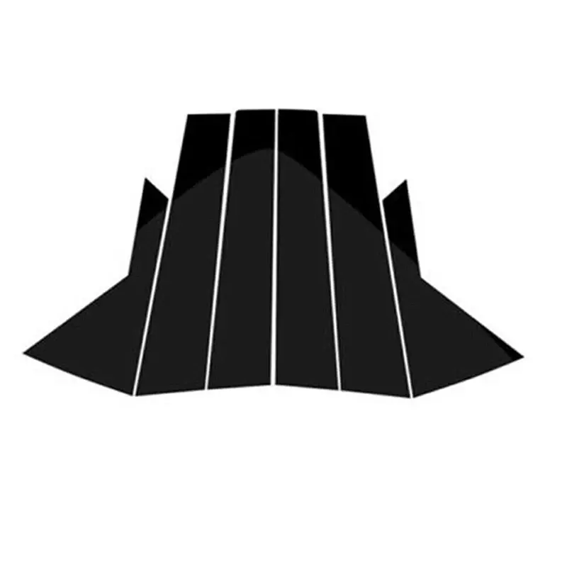 Thumbnail: Glossy Black Pillar Post Door Trims Window Cover Stickers Accessories Fit For Hy