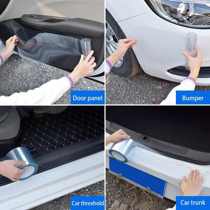 Thumbnail: Anti-Scratch Glossy Clear Paint Protection Film Car Film Waterproof Car Sticker