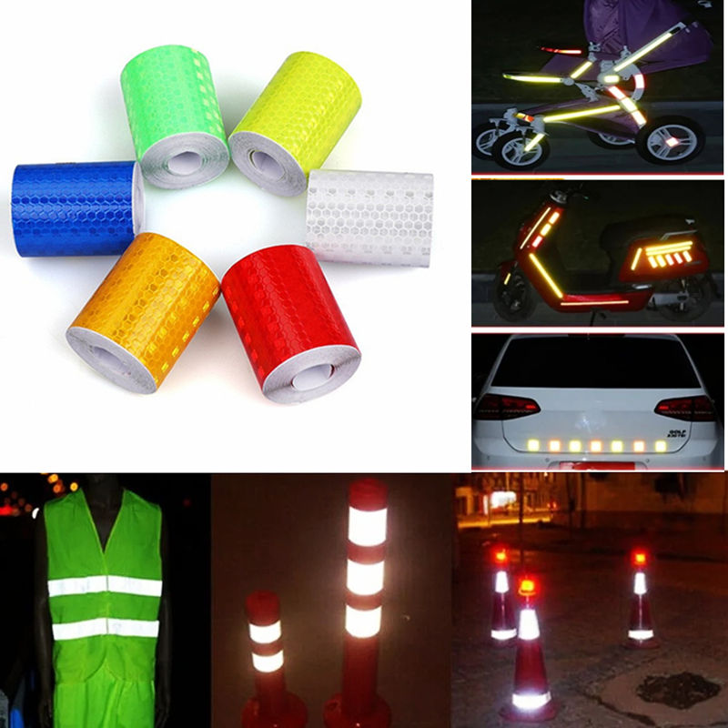 5cmX3m Car Reflective Tape Warning Light Reflector Protective Sticker Trucks Aut