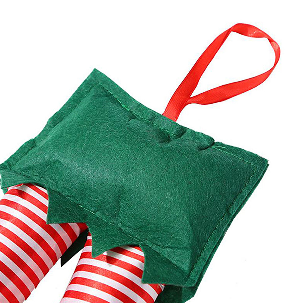 Thumbnail: Christmas Elf Santa Legs Xmas Tree Pendants Car Decorations Hanging Elf Legs Pen