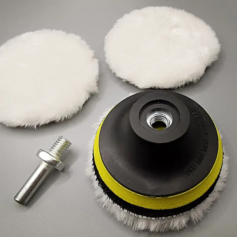 Thumbnail: 5pcs Imitation Wool Polishing Disc Set Car Beauty Wool Ball 3 Inches/4 Inches/5