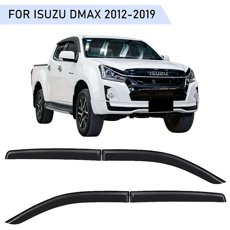Thumbnail: 4pcs /Set Sun Rain Guard Window Visor Weathershield FOR ISUZU DMAX 2012-2019 Win
