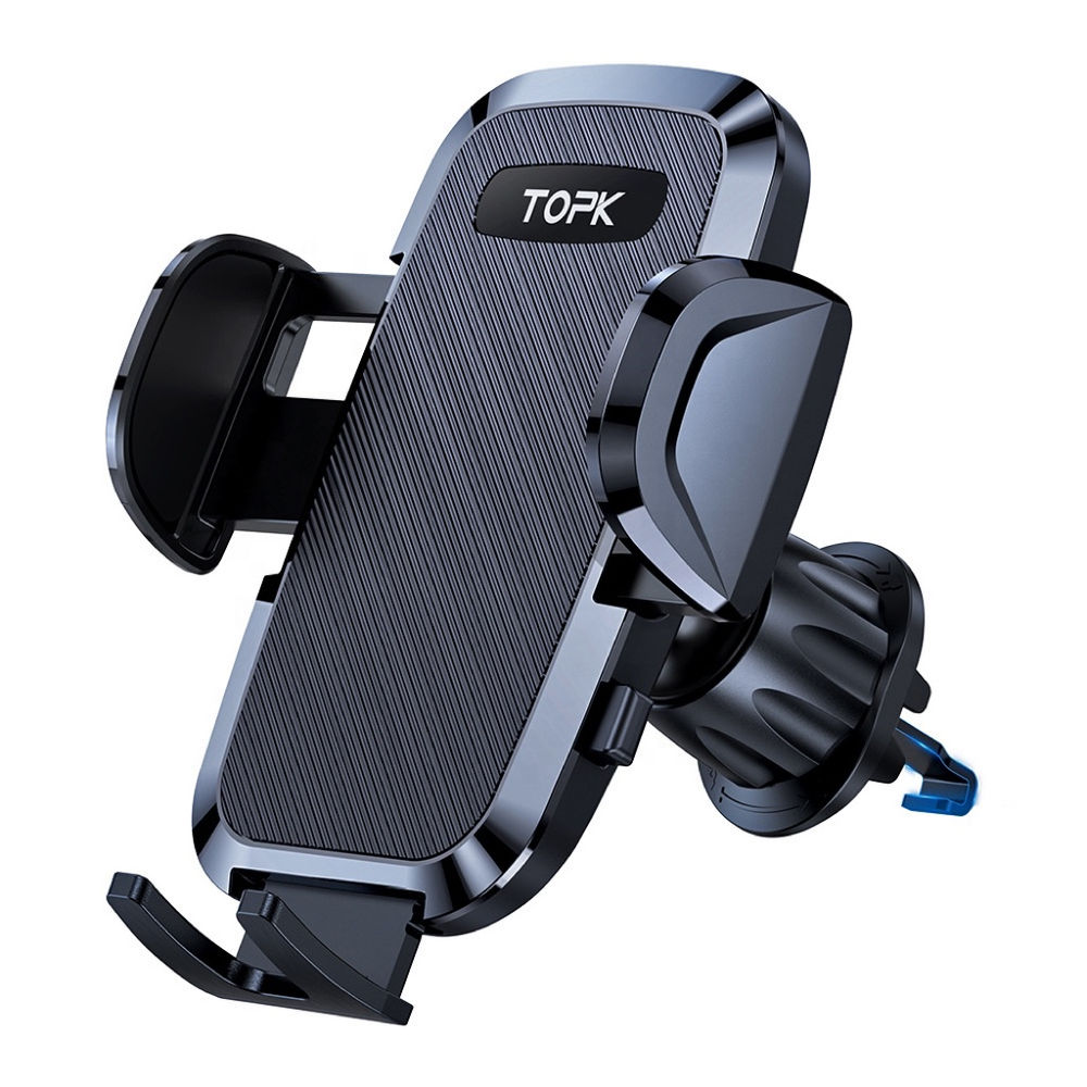 Car mount, gravity phone holder, car vent clip, mobile GPS mount. Suitable for a