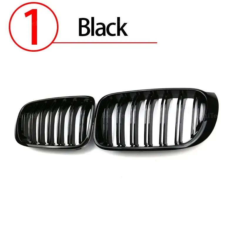 Thumbnail: A Pair Car Grille Grill Front Kidney Glossy 2 Line Double Slat For BMW X3 F25 X4