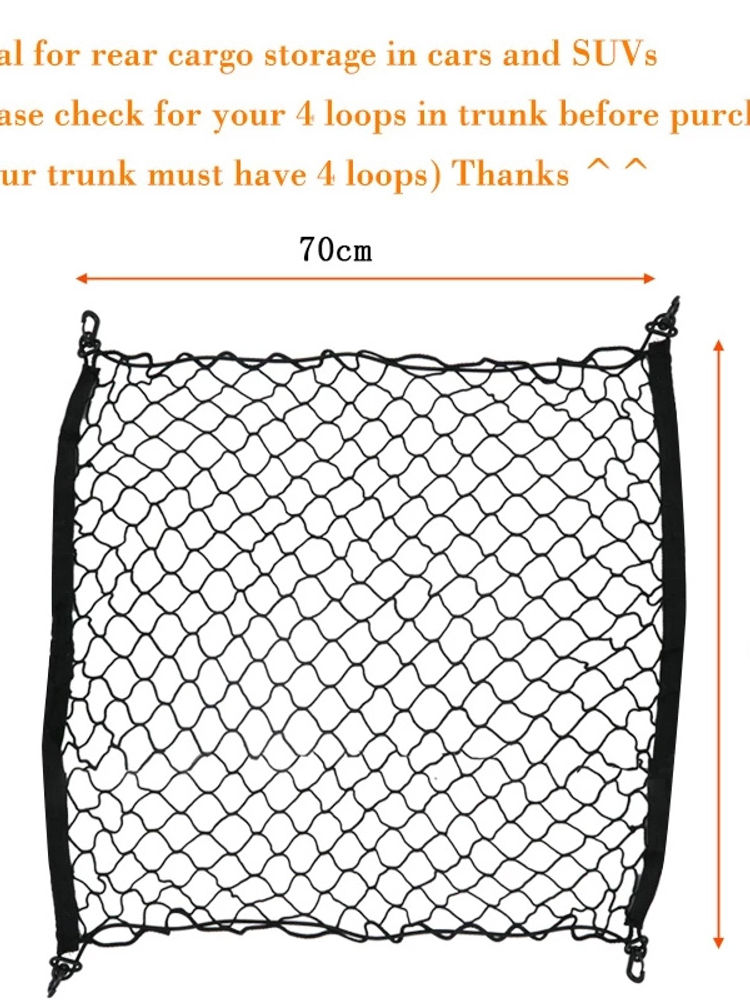 Thumbnail: Car Boot Trunk Net For Dodge Durango WD MK3 2011-2024 2023 Nylon Layer Mesh Lugg