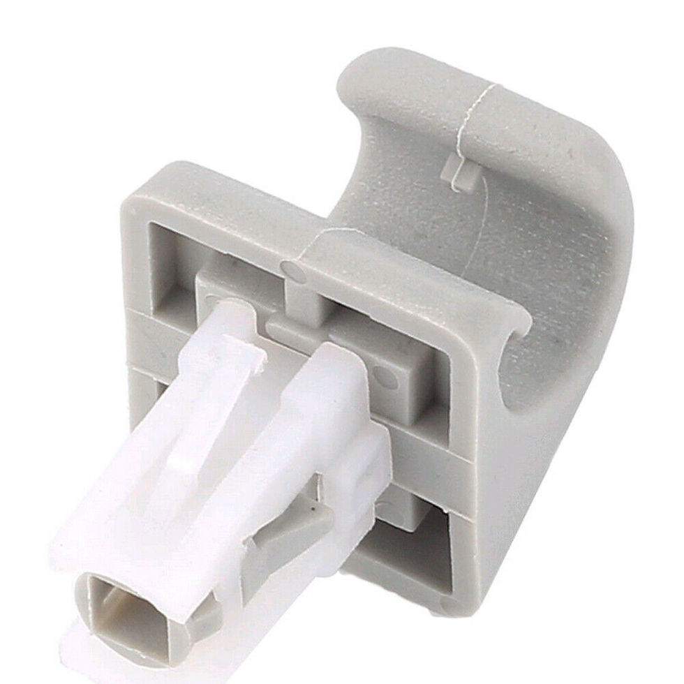 Thumbnail: 2PCS Car Sun Visor Clip Gray Interior Hanger Hook Clip Bracket For Toyota Camry