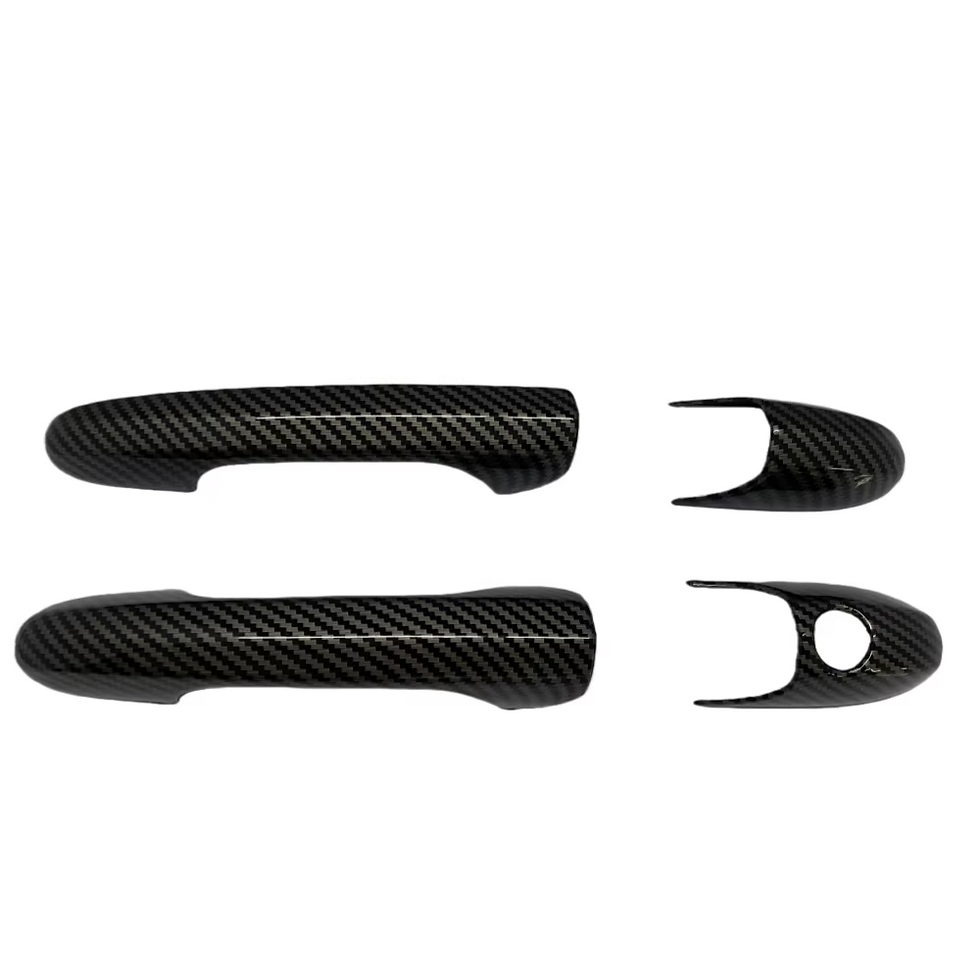 Thumbnail: Door Handle Cover For Fiat 500 and Abarth 595 695 2007-2025 Carbon Fiber Glossy