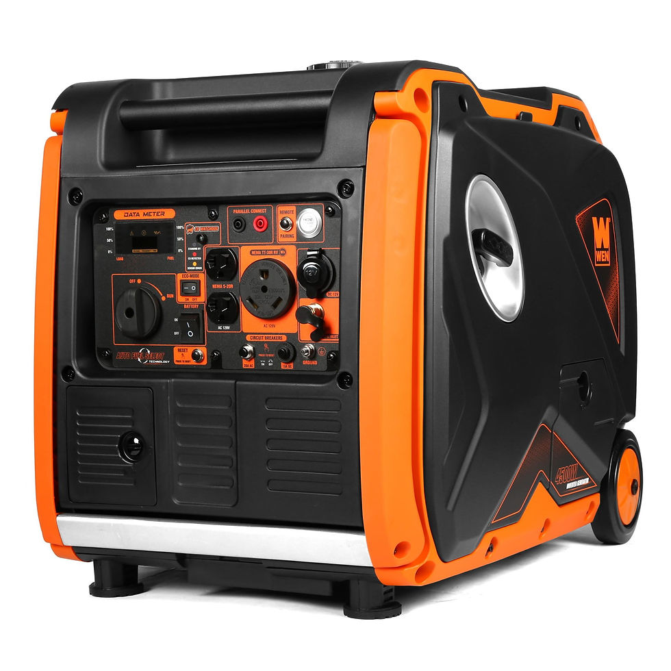 Thumbnail: WEN Super Quiet 4500-Watt Remote Electric Start Dual Fuel RV-Ready Portable..