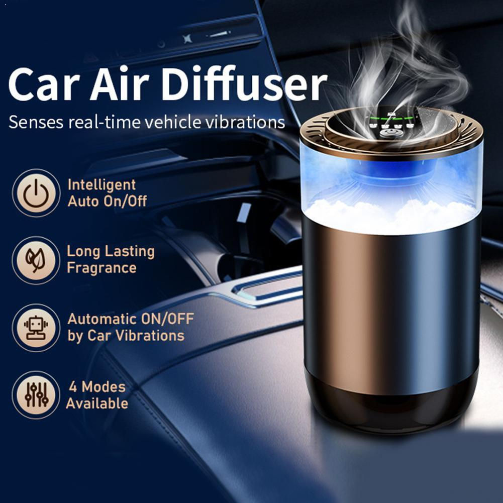 Scenic Car Air Freshener Ambient Light Auto On/Off Car Air Freshener Diffuser Ad