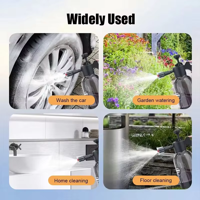 Thumbnail: 2L Hand Pump Foam Sprayer Pneumatic Washer Foam Snow Foam High Pressure Car Wash