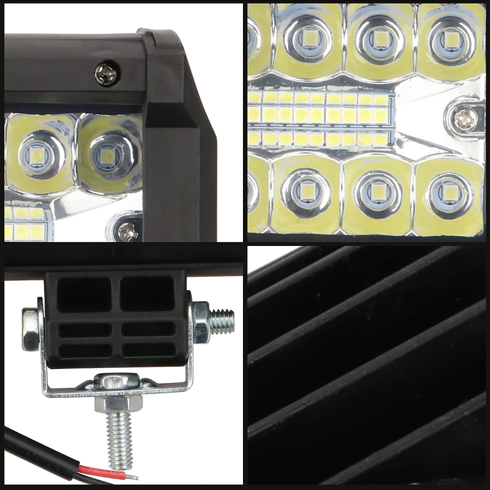 Thumbnail: 2Pcs Car LED Light Bar 4x4 Work Lamp for Offroad Spot Flood Combo Beam Headlight