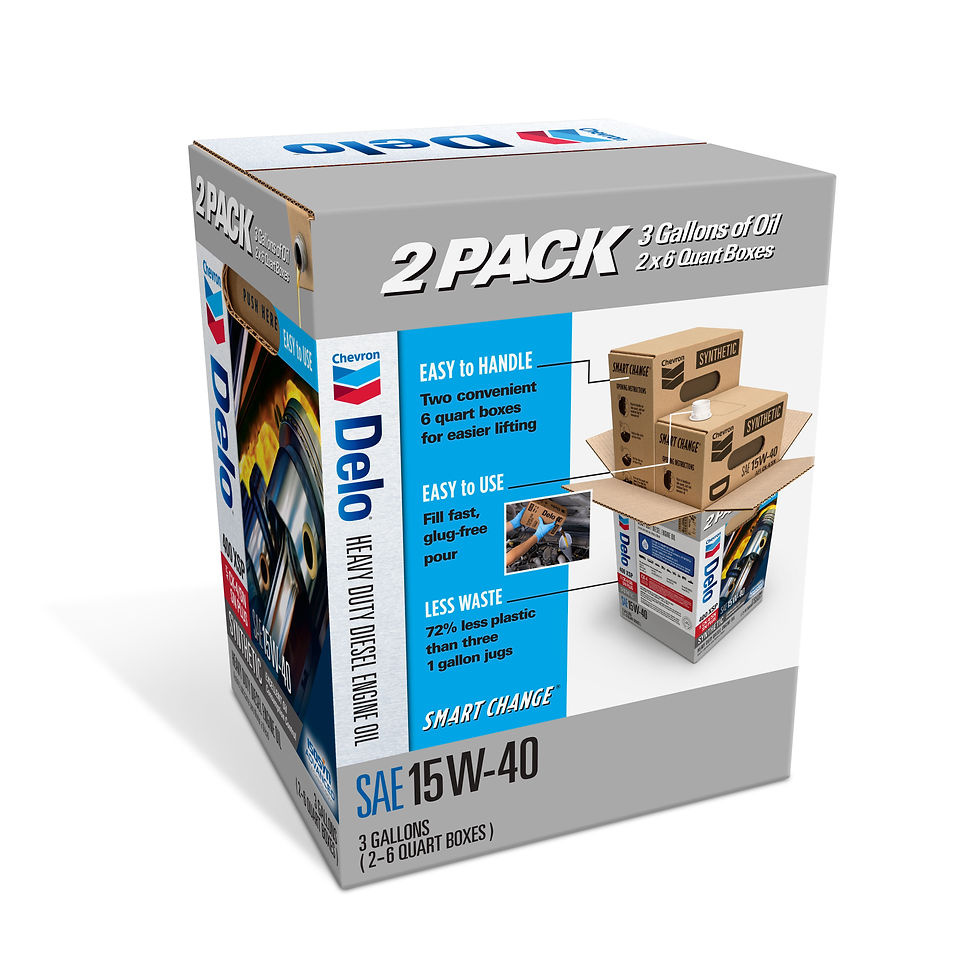 Thumbnail: DELO XSP Full Synthetic Diesel Motor Oil SAE 15W-40 3 Gallon Smart Change C..