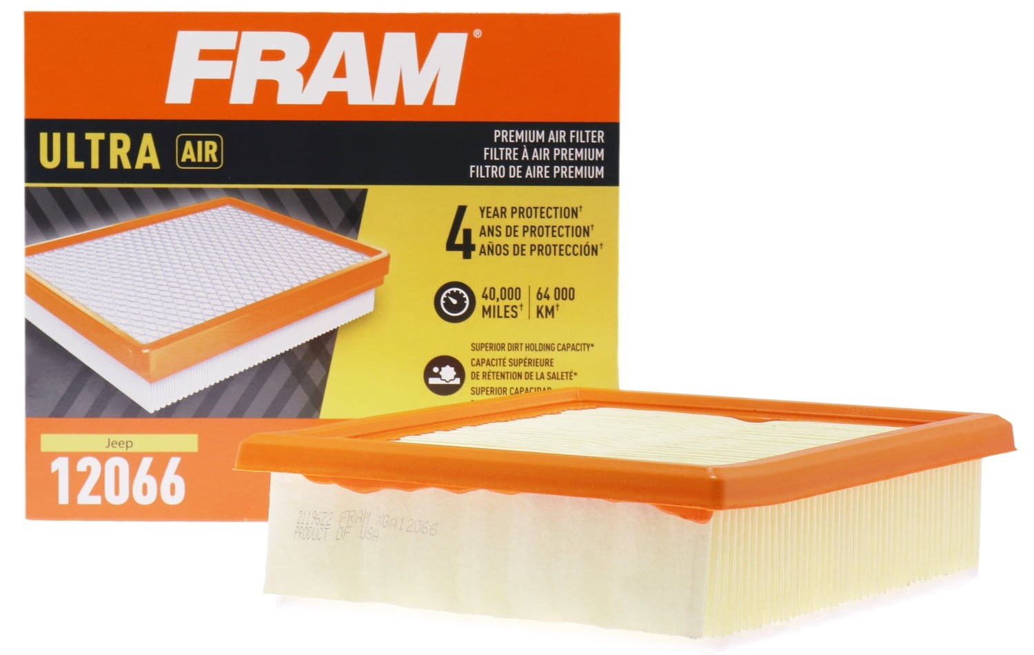 FRAM Ultra Air XGA12066, Premium Engine Air Filter for Select Fiat, Jeep, R..