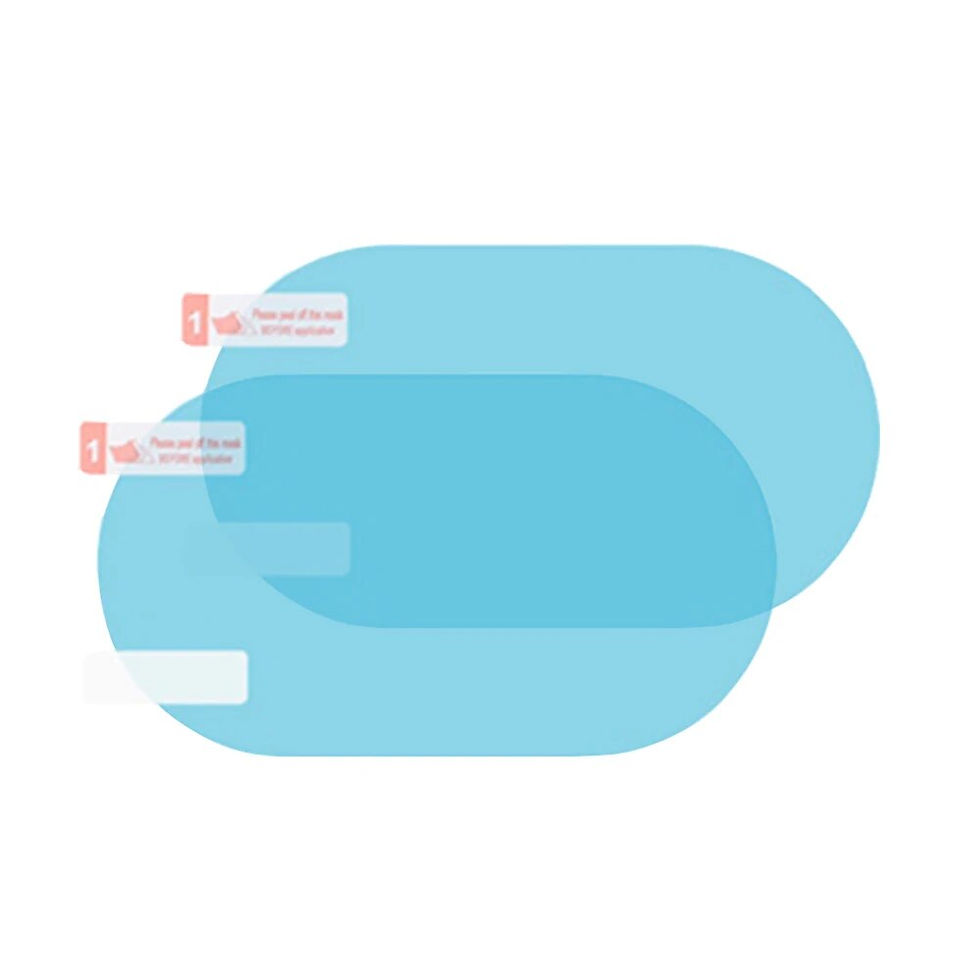 Thumbnail: 2pcs Universal Anti-Fog Anti-glare Rainproof Car Tuning Rearview Mirror Trim Fil