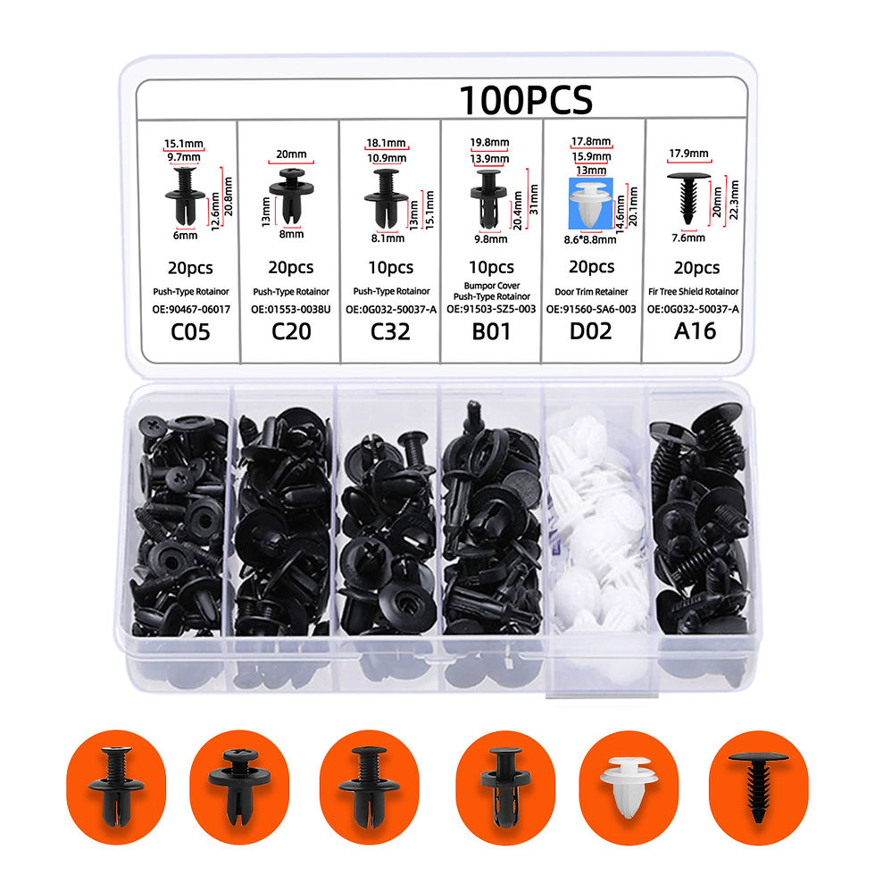 Thumbnail: Bumper Retainer Clips Car Plastic Rivets Fasteners Push Retainer Kit Most Popula