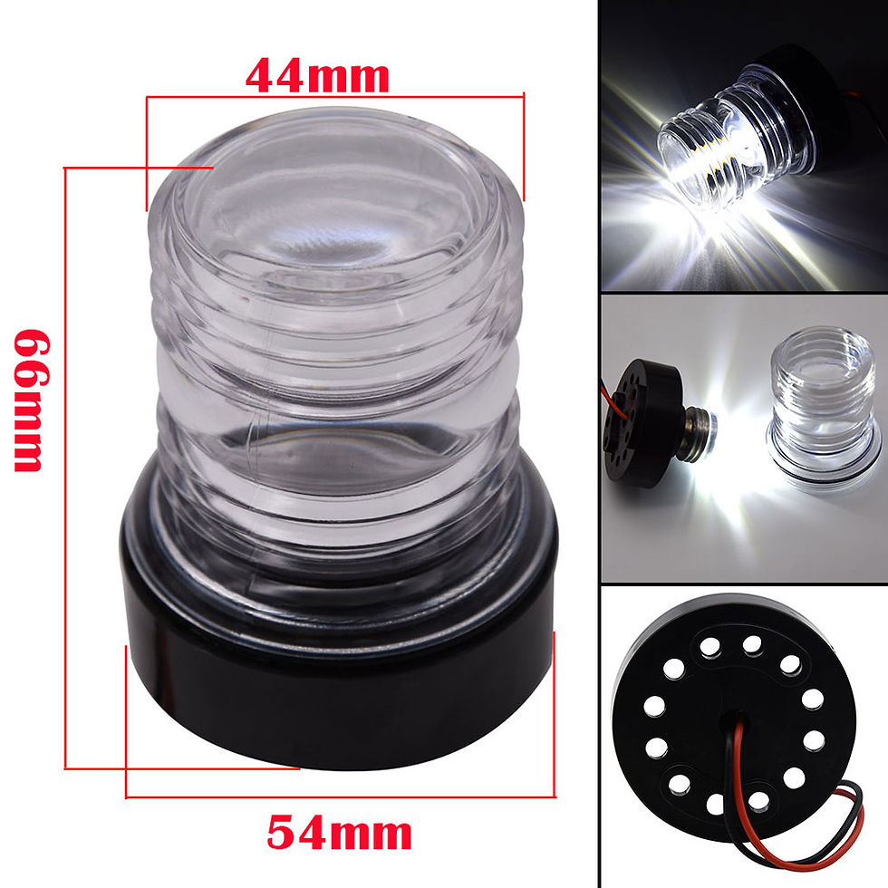 Thumbnail: 12Inch Fold Down Boat LED Navigation Light for Yacht Marine Navigation Anchor Li