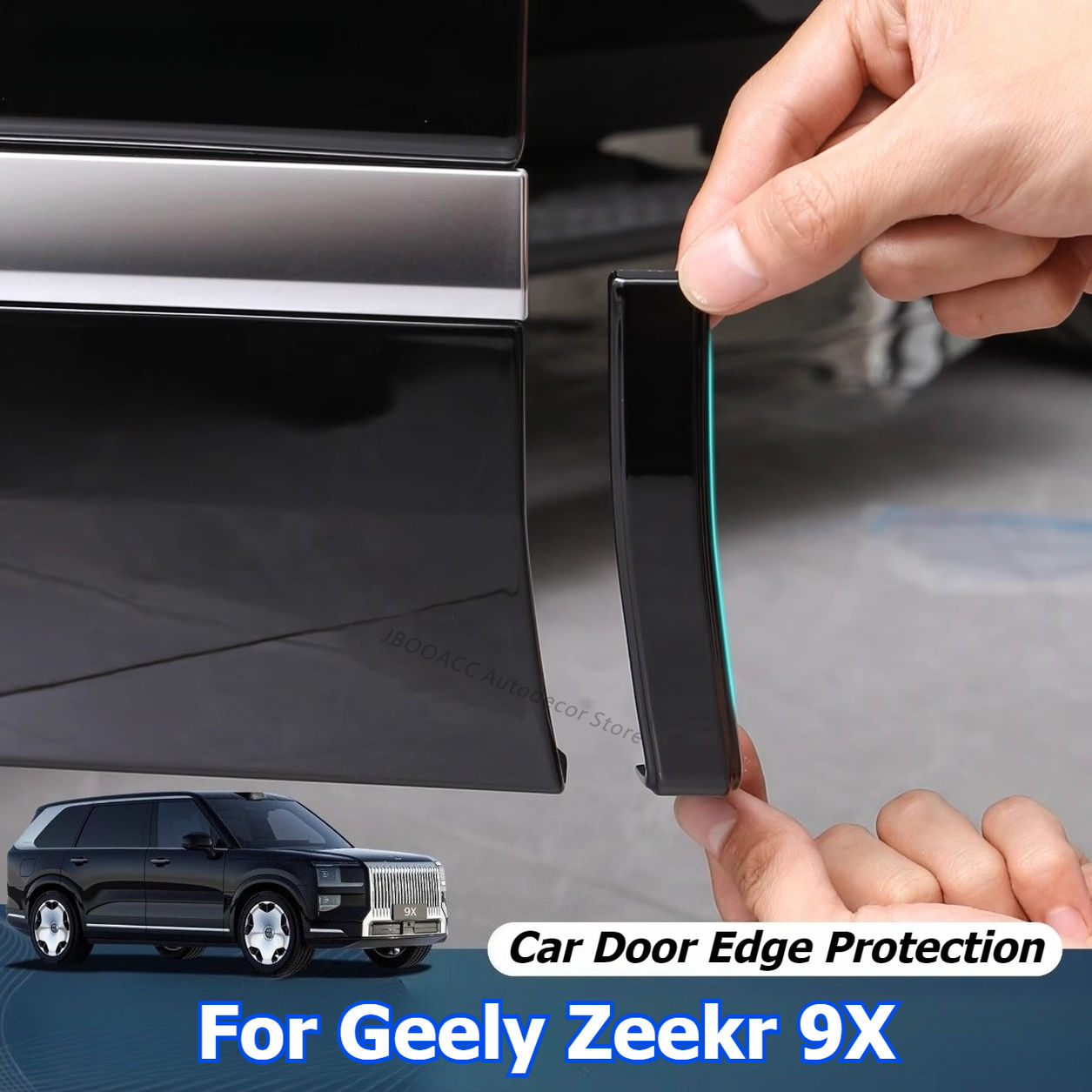 For Geely ZEEKR 9X 2025 2026 Car Door Bumper Guard Anti-Scratch Protector Corn