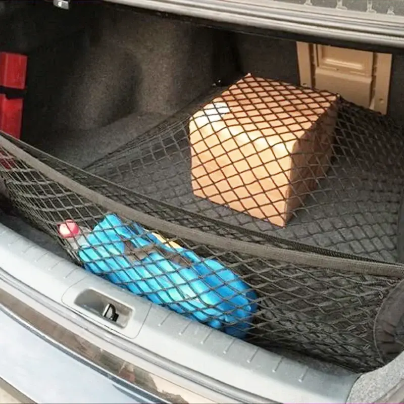 Thumbnail: 4 Size Car Boot Trunk Net Mesh Elastic Nylon Rear Back Cargo Trunk Storage Organ