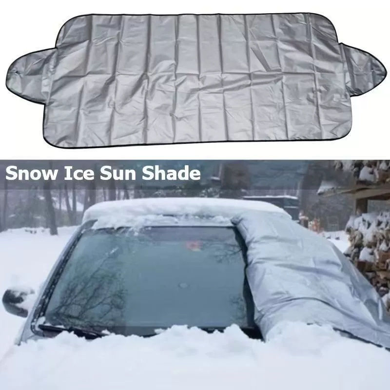 1pc Universal Car Sunshade Cover Windshield Snow Cover Frost Ice Rain & Sun Prot