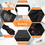 Thumbnail: Dog Car Seat Cover for Back Seat, Waterproof Dog Seat Cover, Fits Most Cars, Bla