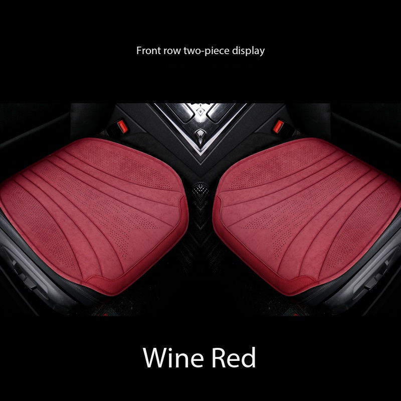Thumbnail: Soft Suede Car Seat Covers Breathable Front/rear Seat Anti-slip Cushions Univers