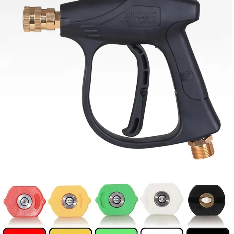 High Pressure Car Wash Water Gun Aluminum Core Quick Insertion FiveColor Fan Sha