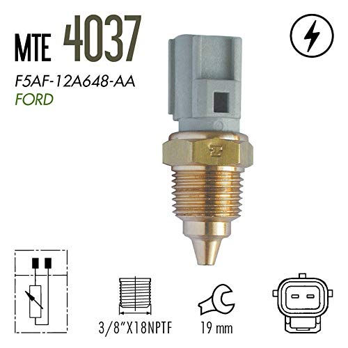 Thumbnail: MTE-THOMSON 4037 Engine Coolant Temperature Sensor ECT Compatible with Ford..