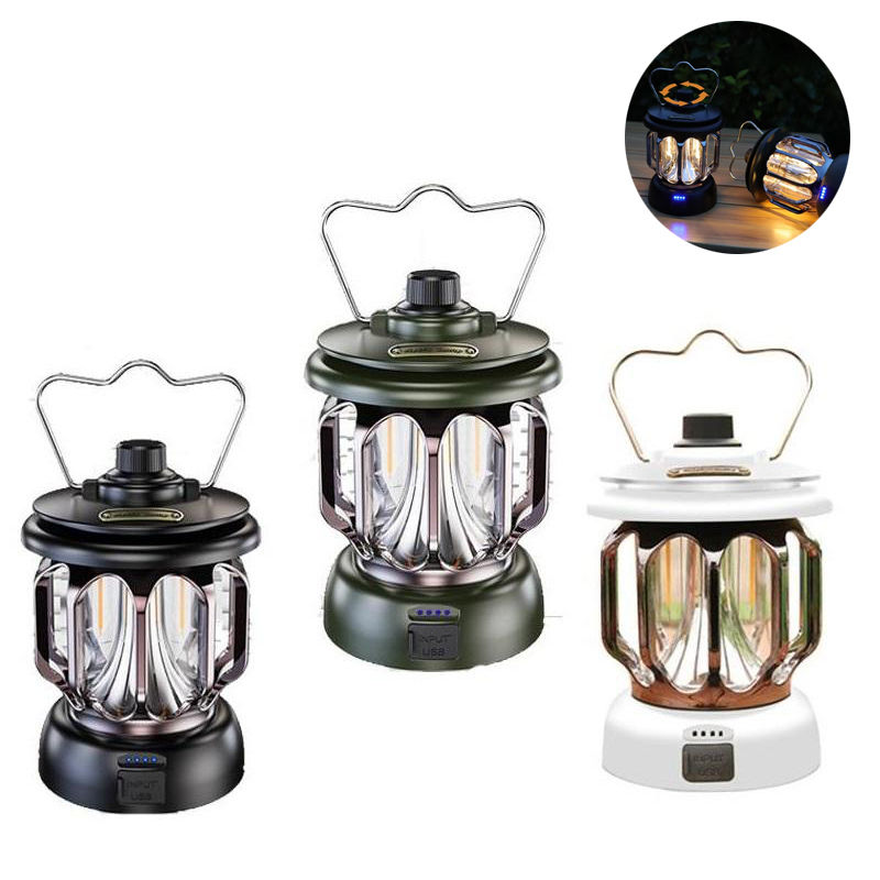 Outdoor Lantern Camping Tent Light Portable Retro Lighting Atmosphere Light LED