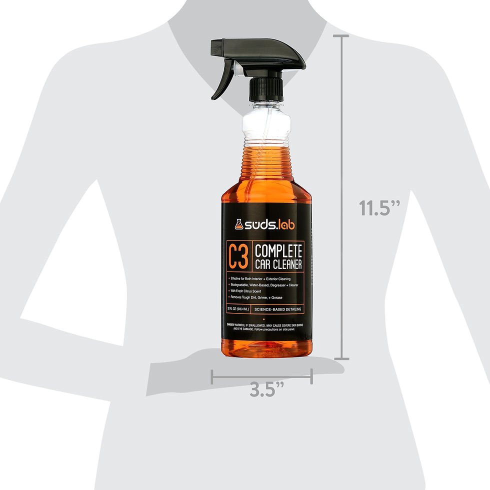Thumbnail: Suds Lab C3 Complete Car Cleaner, Multipurpose Car Wash Solution for Interi..
